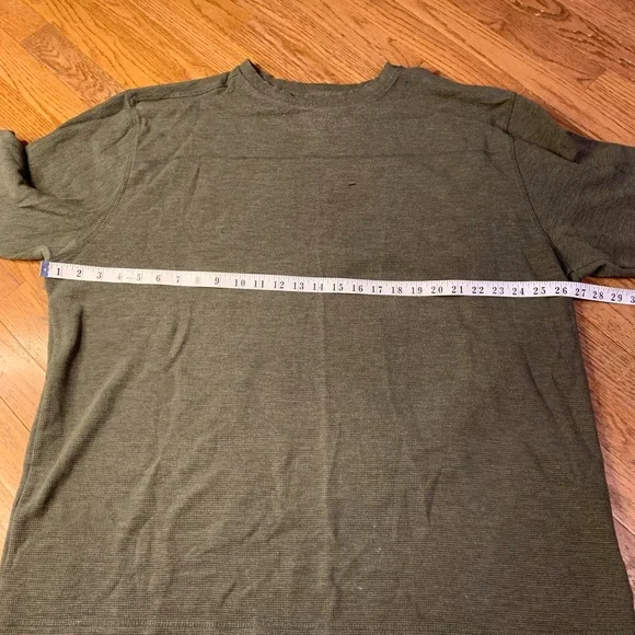 Britches Men’s 2XL Waffle Knit Thermal Long Sleeve Shirt - Olive Green - Picture 5 of 6